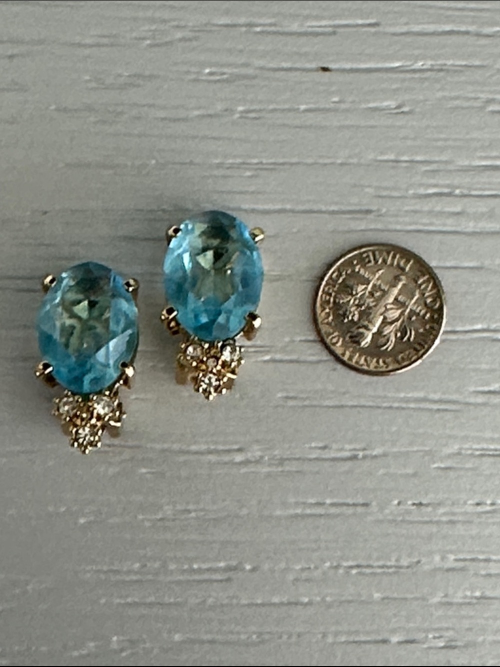 Christian Dior Gold Plated Necklace Blue Gemstone Pendant and Matching Earrings - Picture 10 of 10